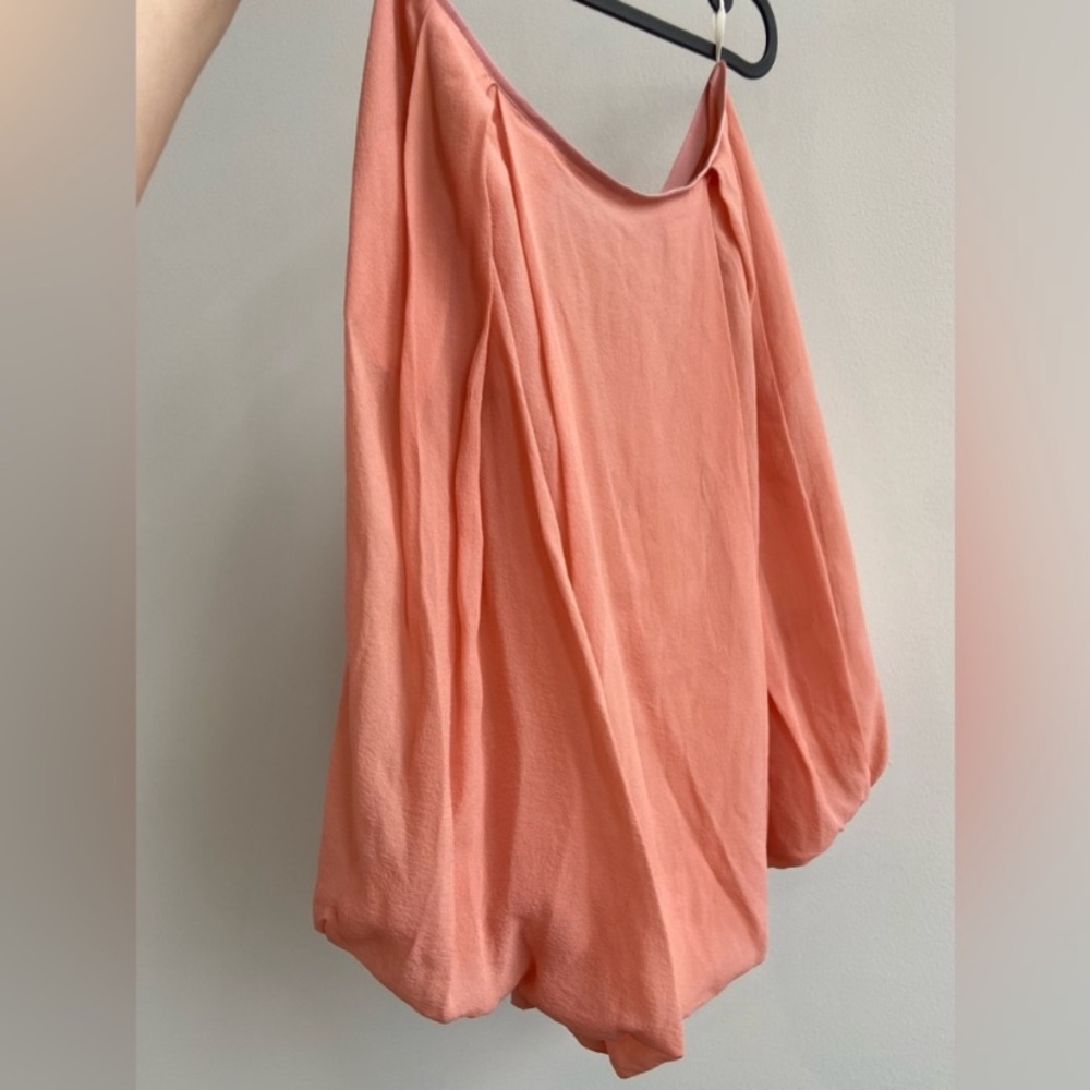 Nina Ricci - Peach Pink Bubble Skirt - 100% Silk - Made in France - Size FR40